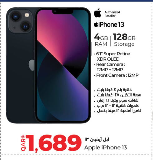 APPLE iPhone 13 available at LuLu Hypermarket in Qatar - Al Khor