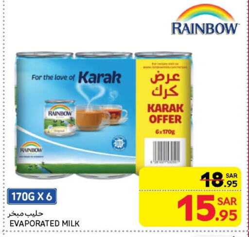 RAINBOW Evaporated Milk available at Carrefour in KSA, Saudi Arabia, Saudi - Sakaka