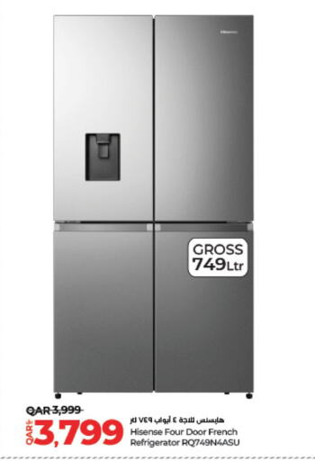 HISENSE Refrigerator available at LuLu Hypermarket in Qatar - Al Khor