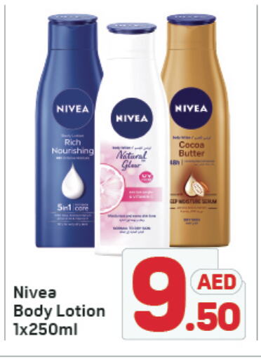 Nivea Body Lotion & Cream available at Day to Day Department Store in UAE - Sharjah / Ajman