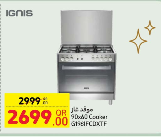 IGNIS Gas Cooker available at Carrefour in Qatar - Al Daayen