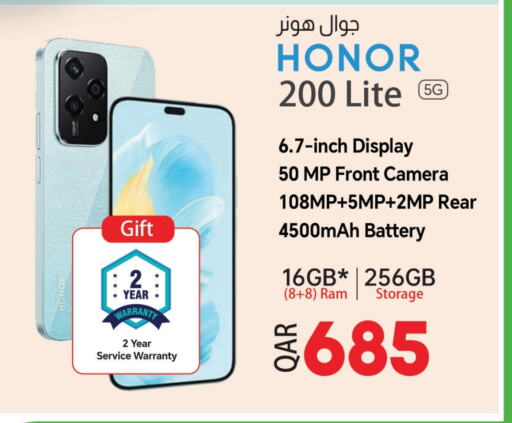 HONOR available at Kenz Mini Mart in Qatar - Al Wakra