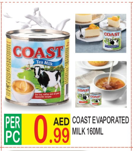 COAST Evaporated Milk available at Dream Land in UAE - Dubai