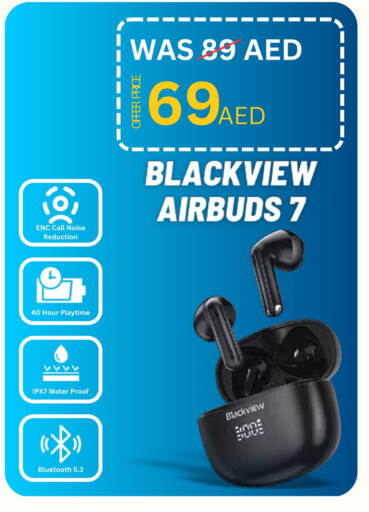 BLACKVIEW Earphone available at Nesto Hypermarket in UAE - Umm al Quwain