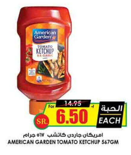 AMERICAN GARDEN Tomato Ketchup available at Prime Supermarket in KSA, Saudi Arabia, Saudi - Al Majmaah