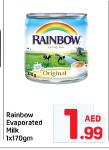 RAINBOW Evaporated Milk available at Day to Day Department Store in UAE - Sharjah / Ajman