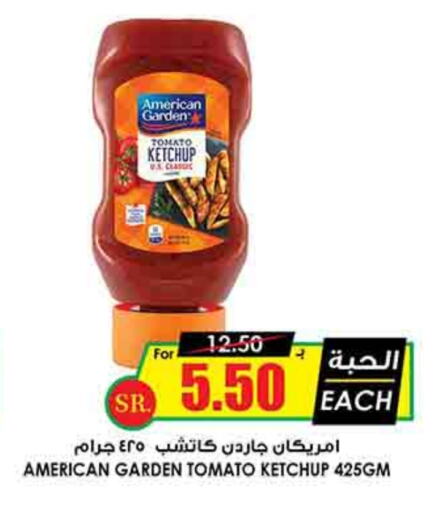 AMERICAN GARDEN Tomato Ketchup available at Prime Supermarket in KSA, Saudi Arabia, Saudi - Al Majmaah