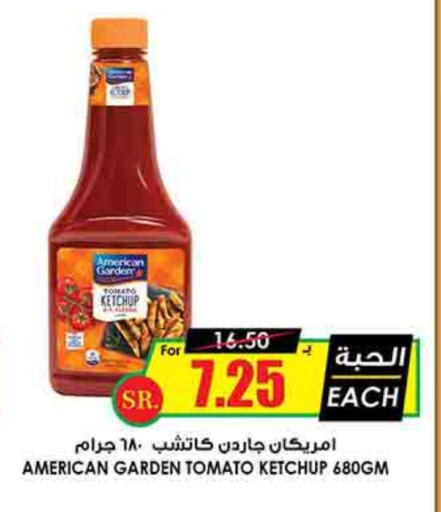 AMERICAN GARDEN Tomato Ketchup available at Prime Supermarket in KSA, Saudi Arabia, Saudi - Al Majmaah