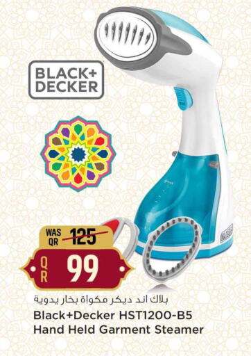 BLACK+DECKER Garment Steamer available at Safari Hypermarket in Qatar - Al-Shahaniya