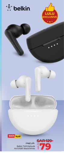 BELKIN Earphone available at LULU Hypermarket in KSA, Saudi Arabia, Saudi - Hafar Al Batin