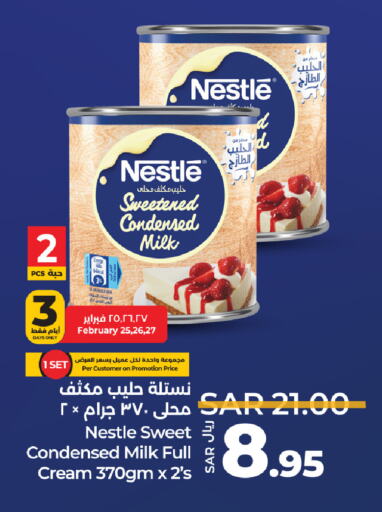 NESTLE Condensed Milk available at LULU Hypermarket in KSA, Saudi Arabia, Saudi - Riyadh