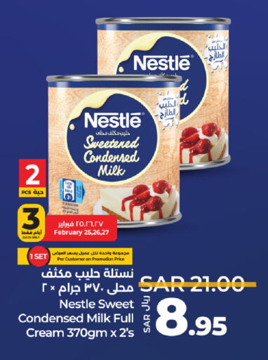 NESTLE Condensed Milk available at LULU Hypermarket in KSA, Saudi Arabia, Saudi - Jeddah