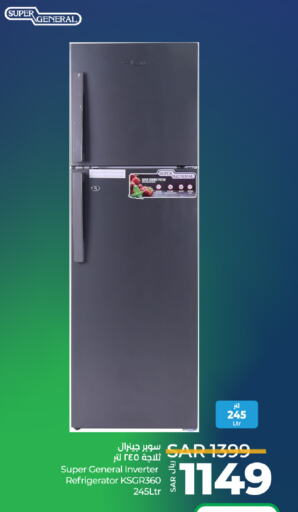 SUPER GENERAL Refrigerator available at LULU Hypermarket in KSA, Saudi Arabia, Saudi - Khamis Mushait