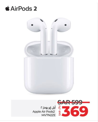 APPLE Earphone available at LULU Hypermarket in KSA, Saudi Arabia, Saudi - Unayzah