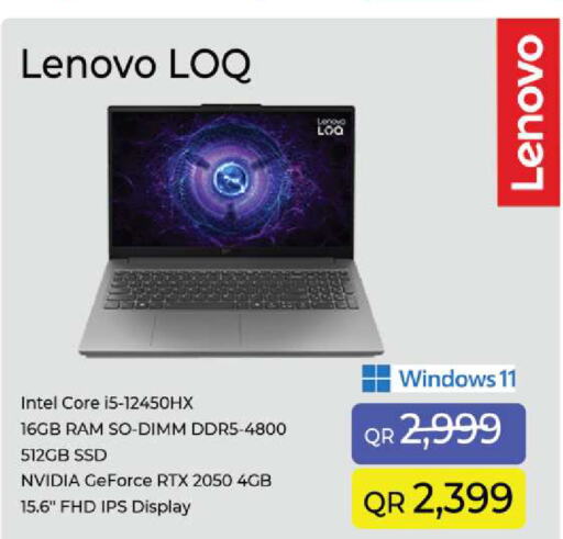 LENOVO Laptop available at Ansar Gallery in Qatar - Al Wakra