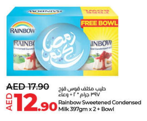 RAINBOW Condensed Milk available at Lulu Hypermarket in UAE - Umm al Quwain