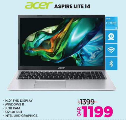 ACER Laptop available at Ansar Gallery in Qatar - Al Khor