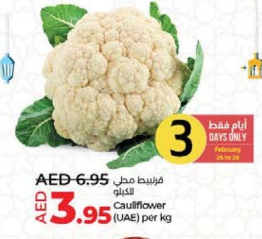 Cauliflower available at Lulu Hypermarket in UAE - Umm al Quwain