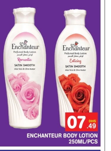 Enchanteur Body Lotion & Cream available at Baniyas Spike  in UAE - Abu Dhabi