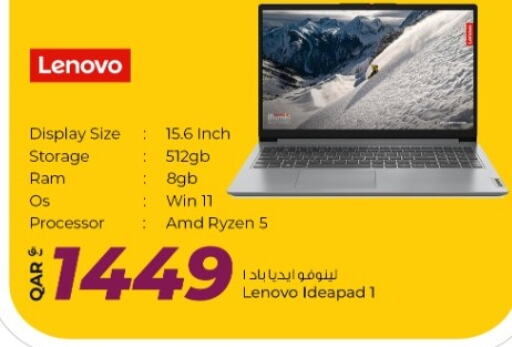 LENOVO Laptop available at Rawabi Hypermarket in Qatar - Al Khor