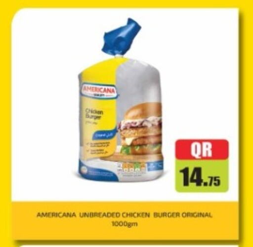 AMERICANA Chicken Burger available at Rawabi Hypermarket in Qatar - Al Wakra