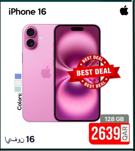 APPLE iPhone 16 available at iCONNECT  in Qatar - Al Wakra