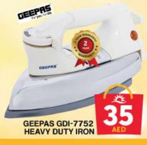 GEEPAS Ironbox available at Grand Hyper Market in UAE - Dubai