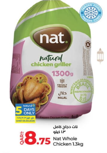 NAT Frozen Whole Chicken available at LuLu Hypermarket in Qatar - Al Shamal