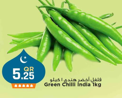 Chilli / Capsicum from India available at Marza Hypermarket in Qatar - Al Daayen