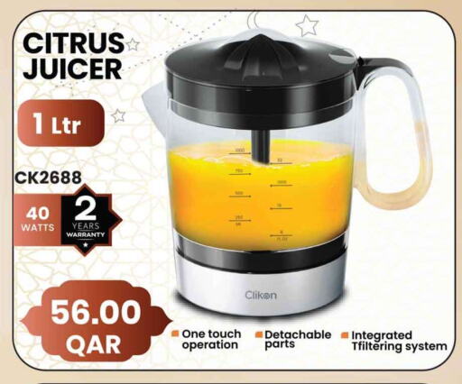 CLIKON Juicer available at Marza Hypermarket in Qatar - Al Daayen