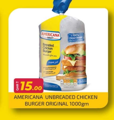 AMERICANA Chicken Burger available at Rawabi Hypermarkets in Qatar - Doha