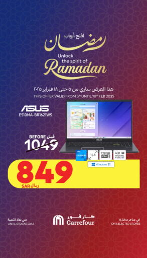 ASUS Laptop available at Carrefour in KSA, Saudi Arabia, Saudi - Jeddah