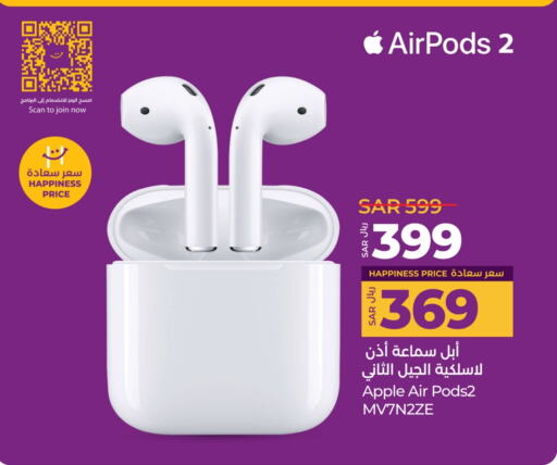 APPLE Earphone available at LULU Hypermarket in KSA, Saudi Arabia, Saudi - Qatif