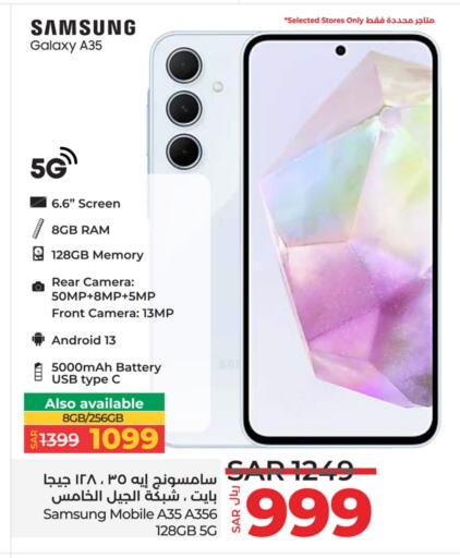 SAMSUNG available at LULU Hypermarket in KSA, Saudi Arabia, Saudi - Hafar Al Batin