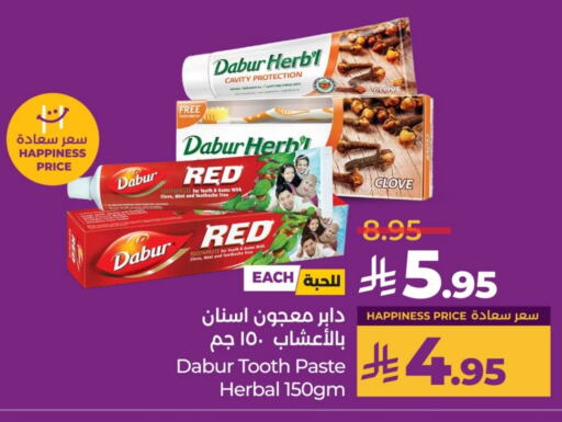 DABUR RED Toothpaste available at LULU Hypermarket in KSA, Saudi Arabia, Saudi - Unayzah