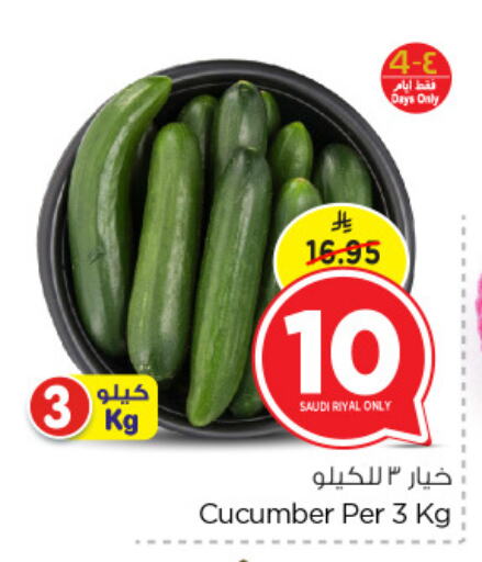 Cucumber from Saudi Arabia available at Nesto in KSA, Saudi Arabia, Saudi - Al Hasa