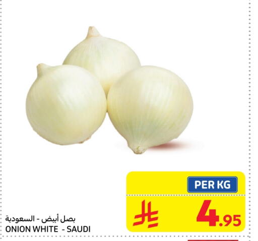 White Onion from Saudi Arabia available at Carrefour Market in KSA, Saudi Arabia, Saudi - Riyadh