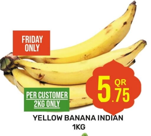 Banana from India available at Majlis Hypermarket in Qatar - Doha