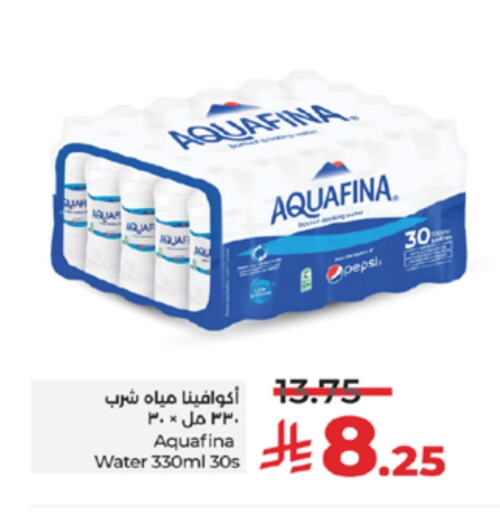 AQUAFINA available at LULU Hypermarket in KSA, Saudi Arabia, Saudi - Tabuk