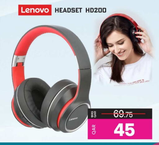 LENOVO Earphone available at Ansar Gallery in Qatar - Al Khor