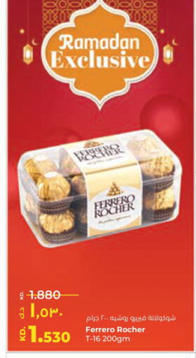 FERRERO ROCHER available at Lulu Hypermarket  in Kuwait - Jahra Governorate