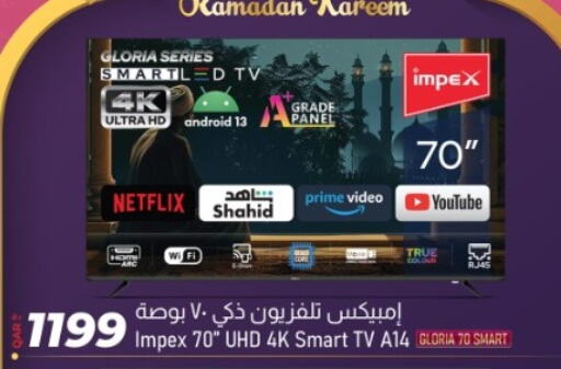 IMPEX Smart TV available at Rawabi Hypermarket in Qatar - Al-Shahaniya