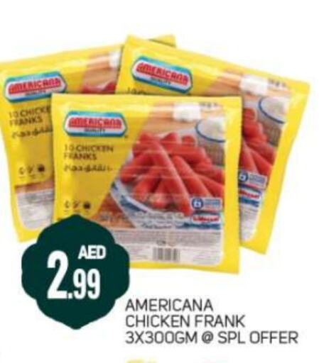 AMERICANA Chicken Franks available at Daylife Hypermarket LLC in UAE - Dubai