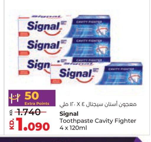 SIGNAL Toothpaste available at Lulu Hypermarket  in Kuwait - Kuwait City