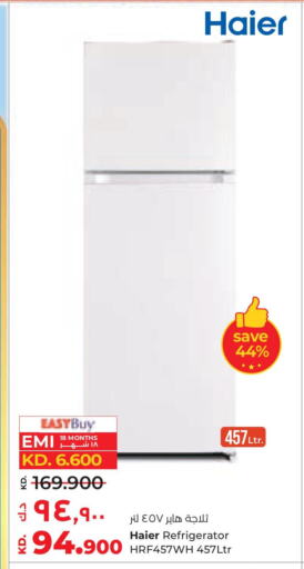 HAIER Refrigerator available at Lulu Hypermarket  in Kuwait - Kuwait City