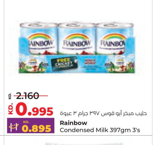 RAINBOW Condensed Milk available at Lulu Hypermarket  in Kuwait - Kuwait City