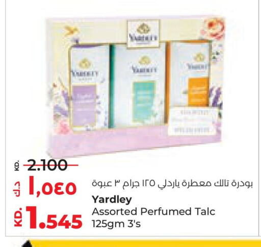 YARDLEY Talcum Powder available at Lulu Hypermarket  in Kuwait - Kuwait City