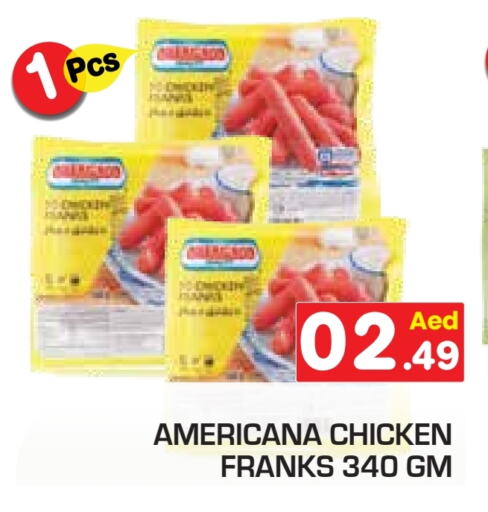 AMERICANA Chicken Franks available at Baniyas Spike  in UAE - Abu Dhabi