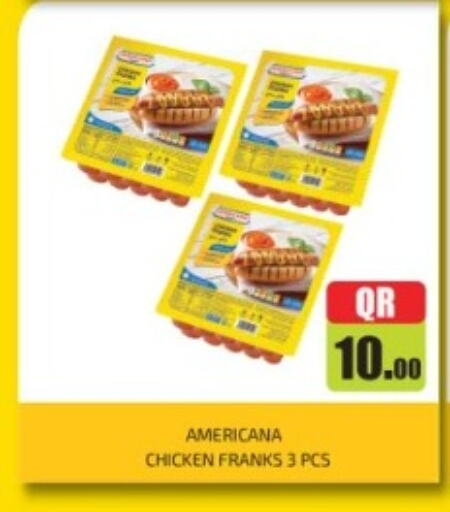 AMERICANA Chicken Franks available at Rawabi Hypermarket in Qatar - Al Wakra