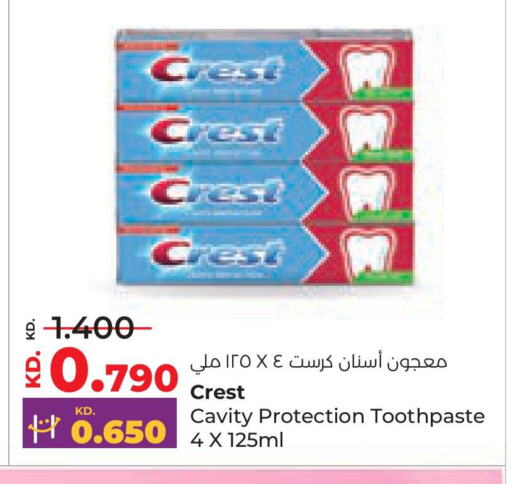 CREST Toothpaste available at Lulu Hypermarket  in Kuwait - Ahmadi Governorate